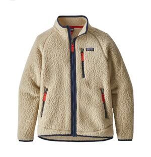 Patagonia Reto Pile Sherpa full zip Jacket Boys small 7-8 outerwear sweater